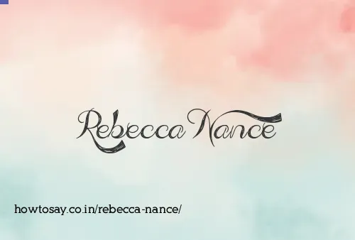 Rebecca Nance