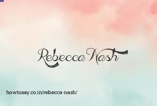 Rebecca Nash