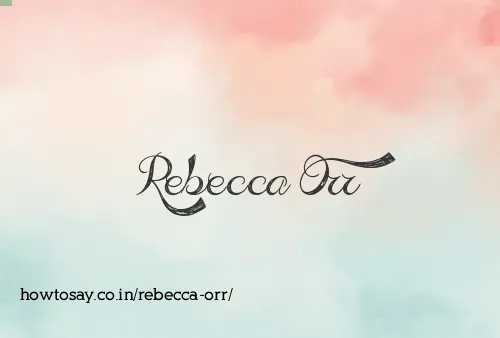 Rebecca Orr