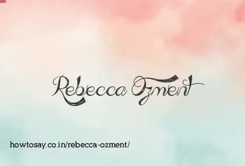 Rebecca Ozment