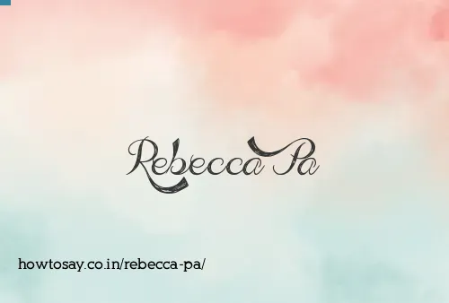 Rebecca Pa