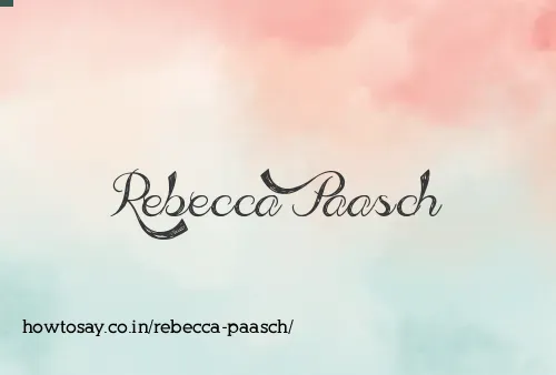 Rebecca Paasch