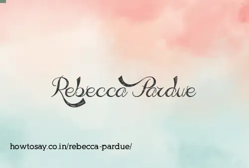 Rebecca Pardue