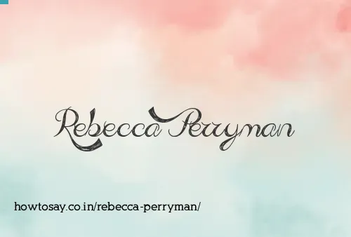 Rebecca Perryman