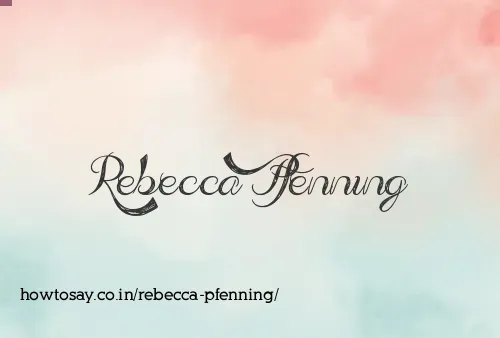 Rebecca Pfenning