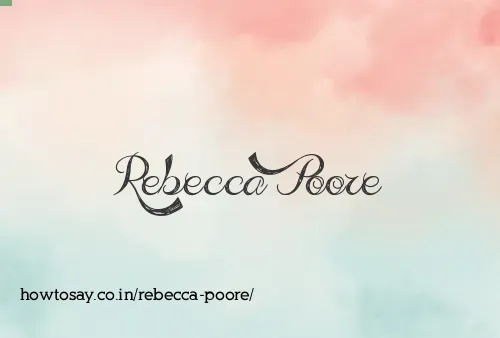 Rebecca Poore