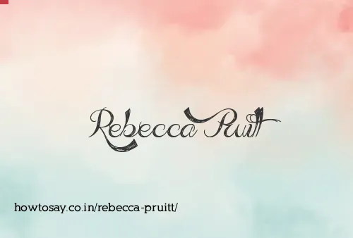 Rebecca Pruitt
