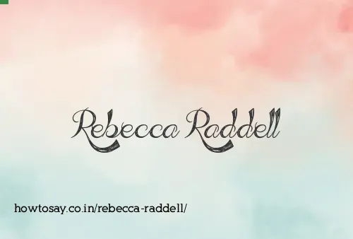 Rebecca Raddell