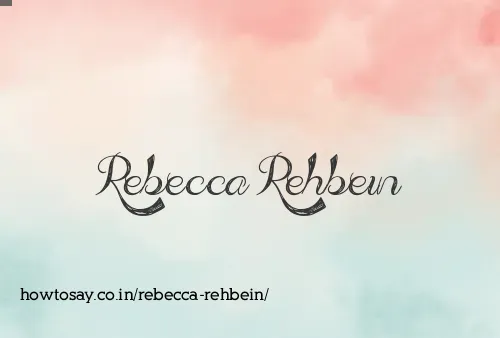 Rebecca Rehbein
