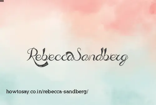 Rebecca Sandberg