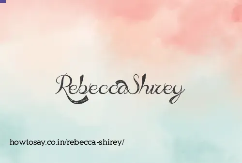 Rebecca Shirey