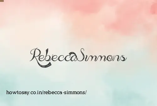 Rebecca Simmons
