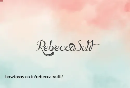 Rebecca Sulit