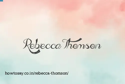 Rebecca Thomson