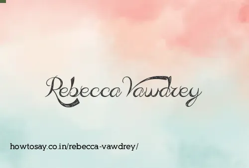 Rebecca Vawdrey