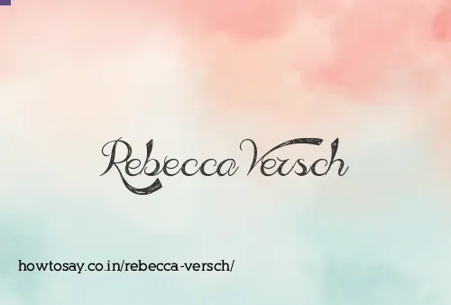 Rebecca Versch