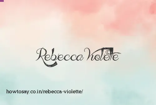 Rebecca Violette