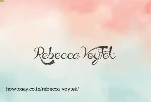 Rebecca Voytek
