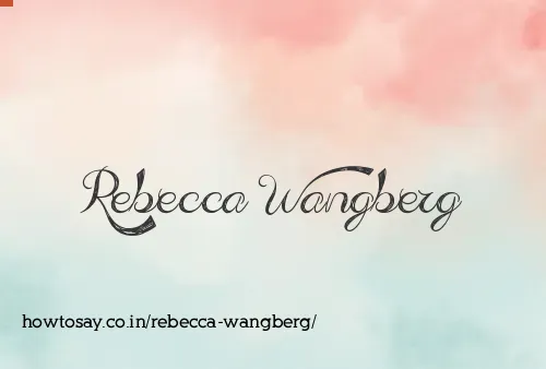 Rebecca Wangberg