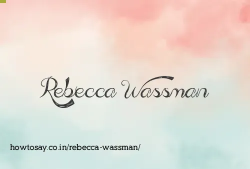 Rebecca Wassman