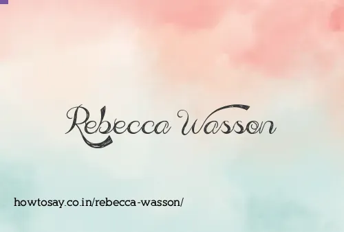Rebecca Wasson