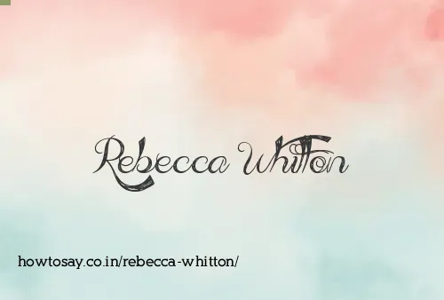 Rebecca Whitton