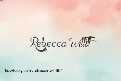 Rebecca Willitt