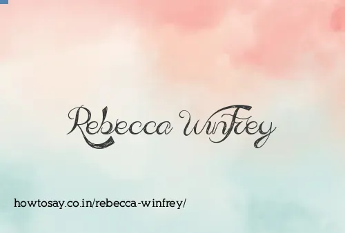 Rebecca Winfrey