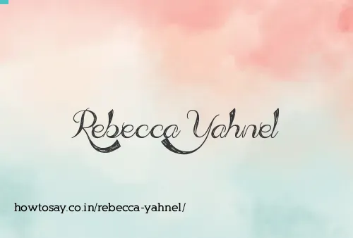 Rebecca Yahnel