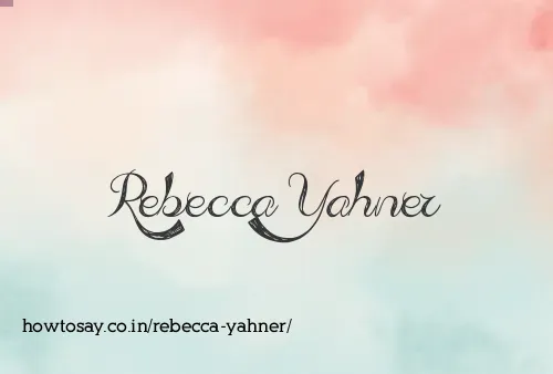 Rebecca Yahner