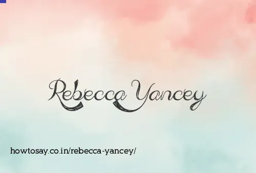 Rebecca Yancey