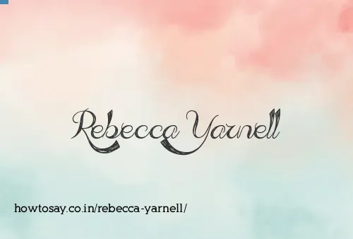 Rebecca Yarnell