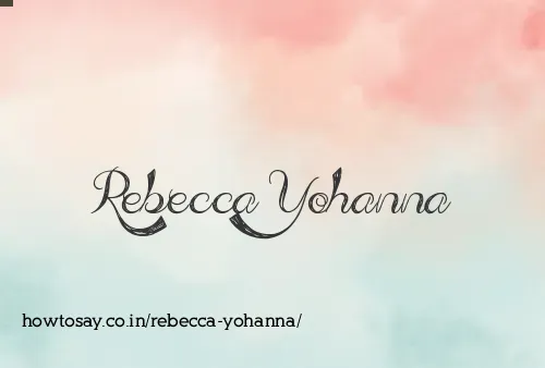 Rebecca Yohanna