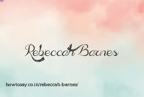 Rebeccah Barnes
