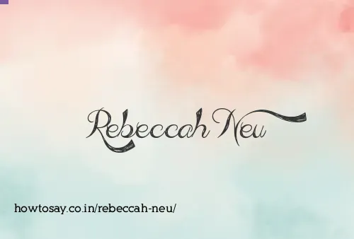 Rebeccah Neu