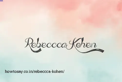 Rebeccca Kohen