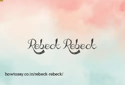 Rebeck Rebeck