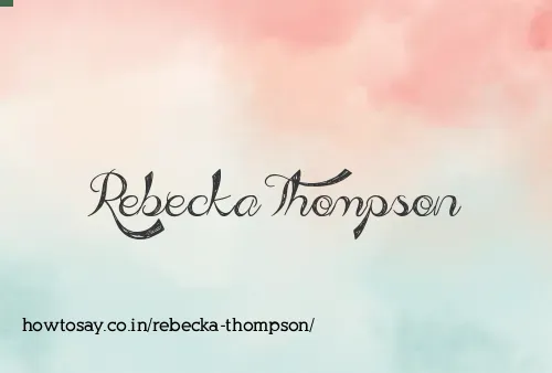 Rebecka Thompson