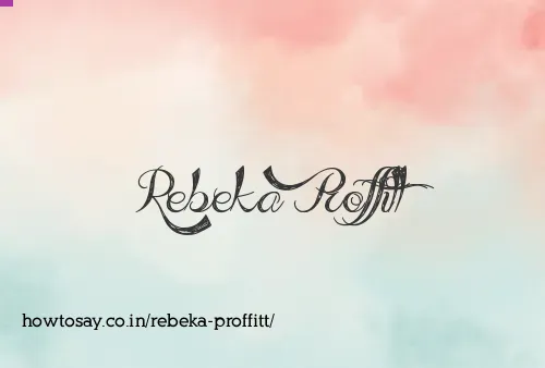 Rebeka Proffitt