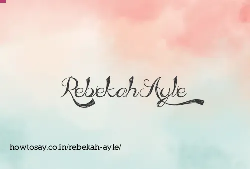 Rebekah Ayle