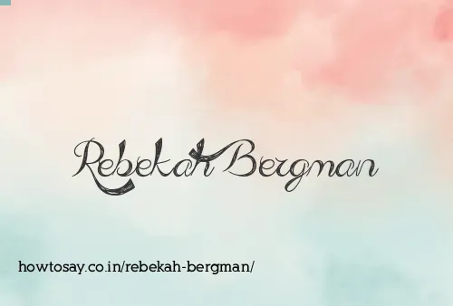 Rebekah Bergman