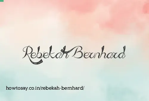 Rebekah Bernhard