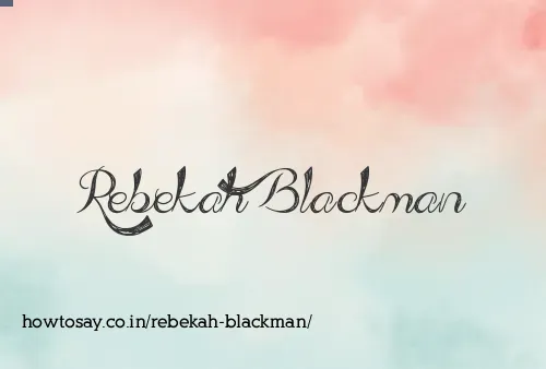 Rebekah Blackman
