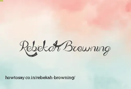 Rebekah Browning