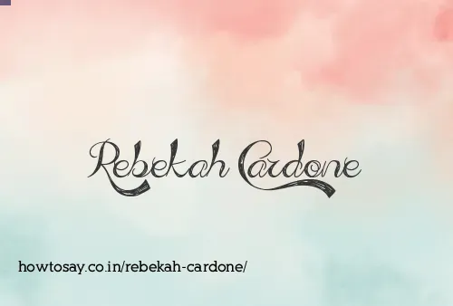 Rebekah Cardone