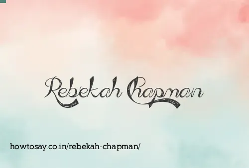 Rebekah Chapman