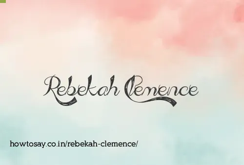 Rebekah Clemence
