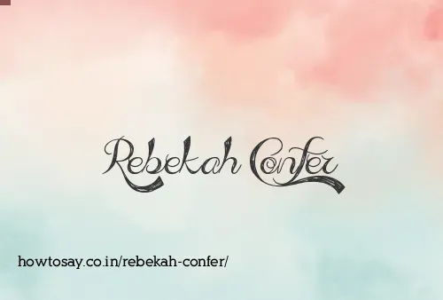 Rebekah Confer