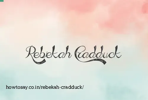 Rebekah Cradduck