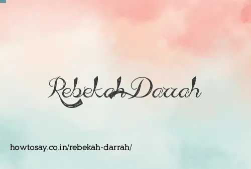 Rebekah Darrah